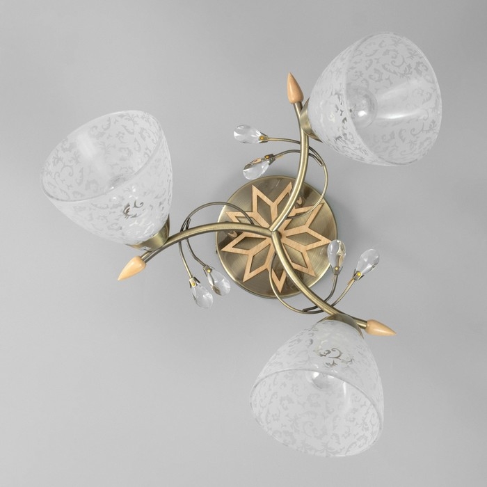 Люстра Люстра "Фриони" 3 лампы 40Вт Е27 бронза 45х45х26