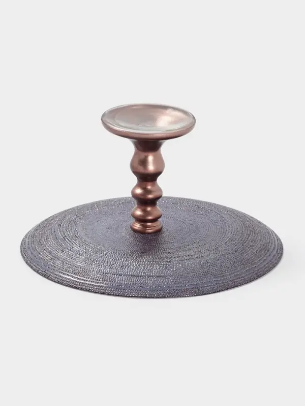 Блюдо для торта Inspiration, d=28 см, на ножке, стекло, фиолетовое