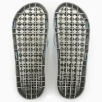 Массажёр для ног, тапочки, пара, 25 см, размер 37-39, серый