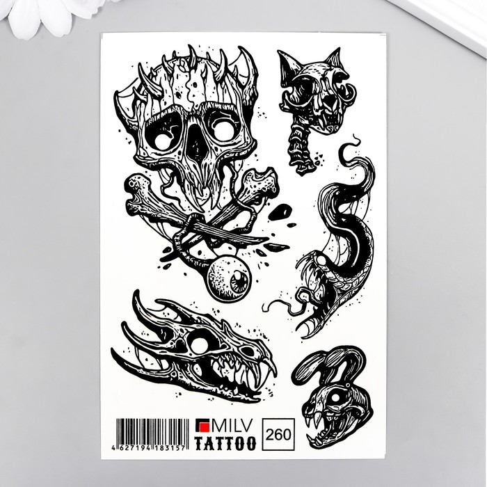 Татуировка на тело Татуировка на тело "Жуть" 10х15 см