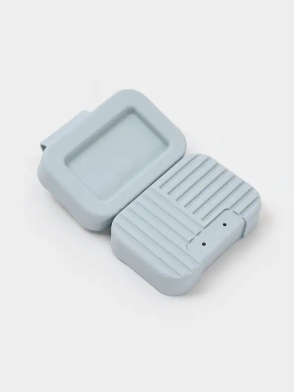 Мыльница дорожная "Лайн", цвет серый