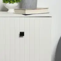 Ручка кнопка ТУНДРА РК119BL, черная, 10 шт. TMP