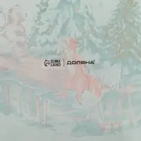 Блюдо сервировочное звезда "Зверьки в лесу" 19,5 см