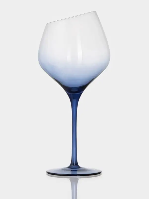 Бокал для вина Magistro &laquo;Иллюзия&raquo;, 540 мл, 10&times;24 см, стекло, прозрачный, синий