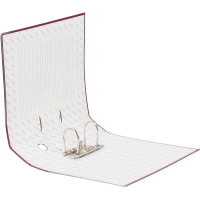 Папка-регистратор 75мм Attache А4, бордо, тиснение кожа, метал угол