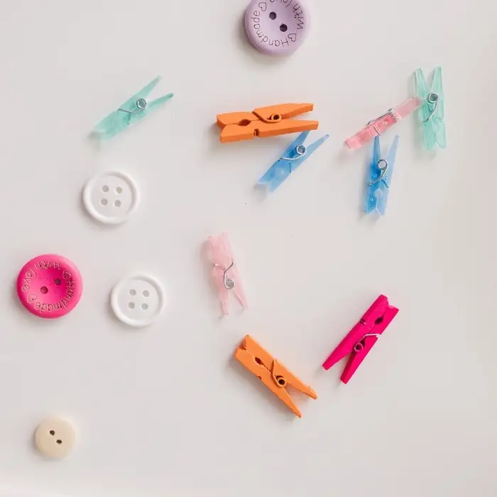 Прищепки для шитья, 2.5×0.5×0.3 см, 10 шт., разноцветные Прищепки для шитья, 2.5×0.5×0.3 см, 10 шт., разноцветные