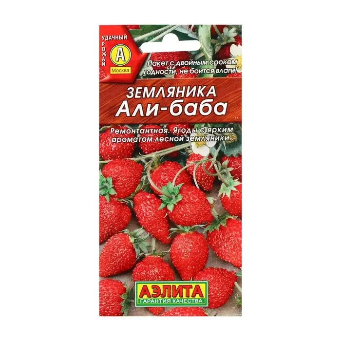 Семена Земляника &laquo;Али Баба&raquo;, ремонтантная, 0.04 г, &laquo;Аэлита&raquo;