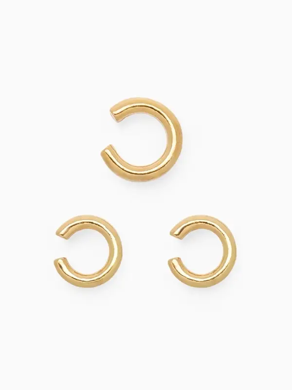 Серьги каффы &laquo;Трио&raquo;, набор 3 шт. цвет золото