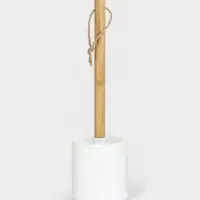 Ёрш для унитаза Доляна Bamboo, белый