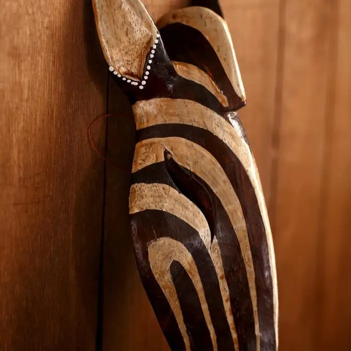 Маска дерево Маска дерево "Зебра" 30х10,5х5 см