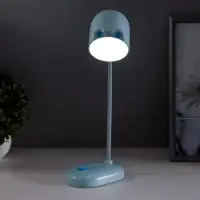 Лампа настольная RISALUX &laquo;Мими&raquo;, светодиодная, 3 Вт, диммер, USB, голубая, 8&times;12.5&times;32 см