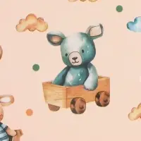 Бумага упаковочная &laquo;Детские игрушки&raquo;, глянец, 100&times;70 см