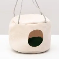 Подвесной дом для грызунов, 15&times;10 см, круглый, мебельная ткань, флис, цвет МИКС