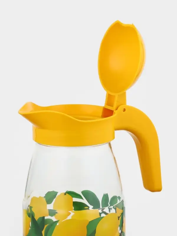 Набор питьевой &laquo;Лимон&raquo;, стеклянный, кувшин+6 стаканов, 1500/230 мл