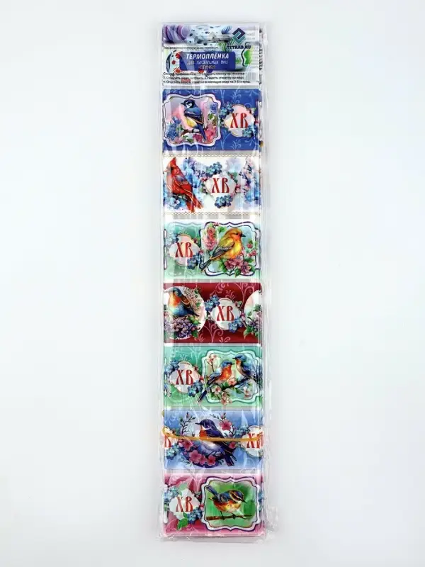 Термонаклейки на 7 яиц &laquo;Птицы&raquo;, на пасху