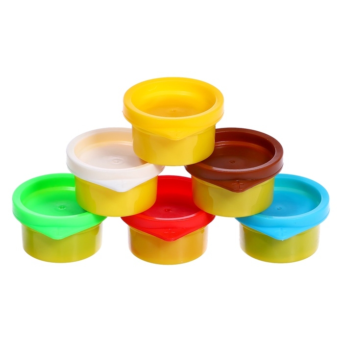 Набор для игры с мягким пластилином «Милая Лама», 6 баночек с массой для лепки, 2 формы Набор для игры с мягким пластилином «Милая Лама», 6 баночек с массой для лепки, 2 формы