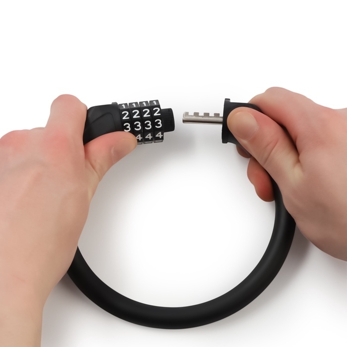 Замок навесной велосипедный LOCKLAND, 14х400 мм, кодовый замок Замок навесной велосипедный LOCKLAND, 14х400 мм, кодовый замок