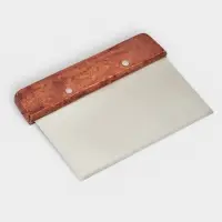 Шпатель кондитерский Доляна, 15&times;11 см, нержавеющая сталь, коричневый