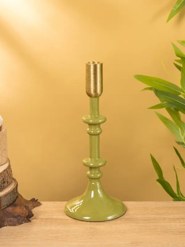 Подсвечник на 1 свечу "Авокадо" 10х10х26 см