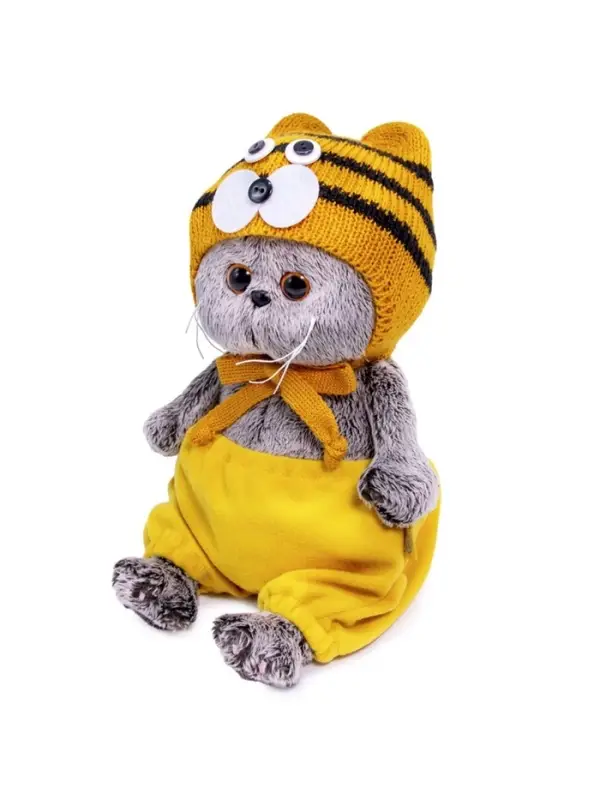 Мягкая игрушка &laquo;Кот Басик Baby&raquo;, в шапке тигрёнка, 20 см