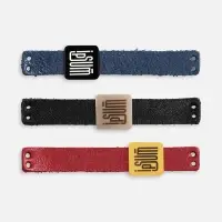 Лейбл кожаный Beta, XS, красный