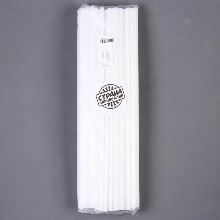 Палочки для шаров, d=5 мм, 100 шт., белые