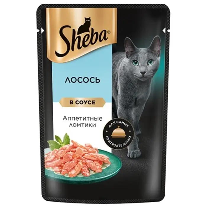 Влажный корм Sheba для кошек, лосось, пауч, 75 г Влажный корм Sheba для кошек, лосось, пауч, 75 г