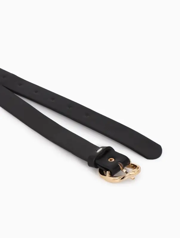 Ремень жен 05-01-01-01, Июнь2510, 2,9*0,3*110 см, без винта, пряж золото, 1 прокол, черный 1090314 Ремень жен 05-01-01-01, Июнь2510, 2,9*0,3*110 см, без винта, пряж золото, 1 прокол, черный 1090314