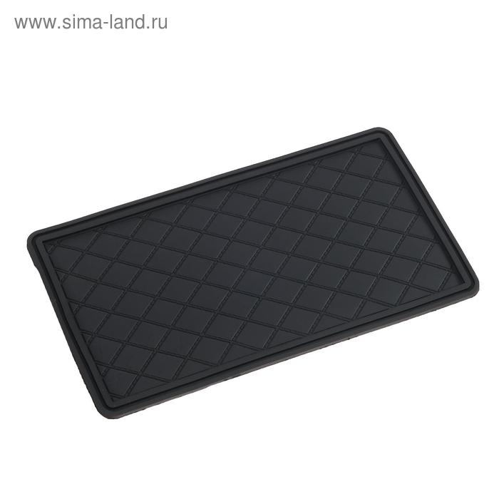 Коврик противоскользящий 20×13 см с бортом, черный Коврик противоскользящий 20×13 см с бортом, черный