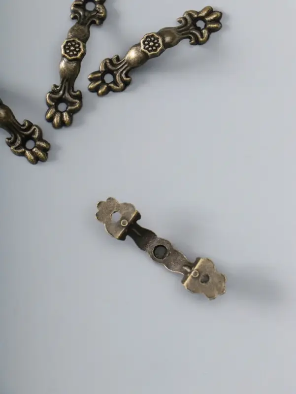 Ручка для шкатулки металл, набор 4 шт., 4.2&times;0.7&times;0.5 см