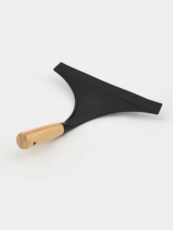 Водосгон Доляна Meli, бамбуковая ручка, 23&times;23 см, чёрный