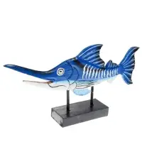 Сувенир "Рыба-меч" дерево на подставке 52х9х25 см Сувенир "Рыба-меч" дерево на подставке 52х9х25 см