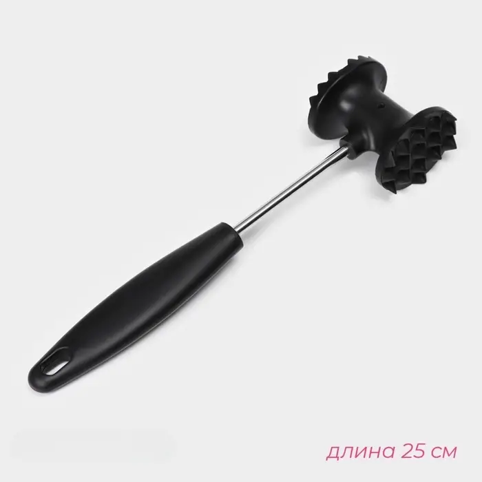 Молоток для мяса &laquo;Овал&raquo;, 25 см, чёрный