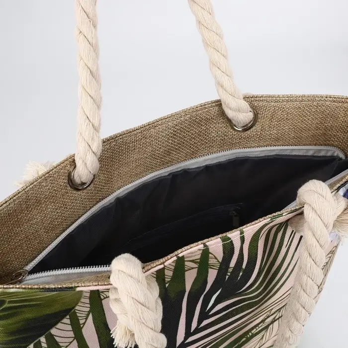 Сумка женская пляжная &laquo;Растение&raquo;, 35&times;40 см