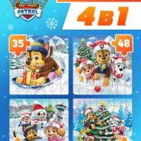 Пазлы 4 в 1, 35, 48, 54, 70 деталей, подарочный набор, Щенячий патруль
