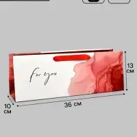 Пакет под бутылку For you, 36&times;10&times;13 см