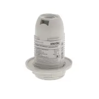 Патрон Smartbuy Е14, пластиковый, с кольцом, термостойкий пластик, белый, SBE-LHP-sr-E14