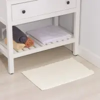 Коврик для дома Доляна &laquo;Букли длинные&raquo;, 40&times;60 см, длина букли 2 см, молочный