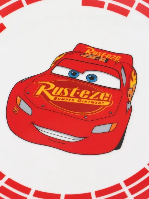 Набор посуды керамической детской, 3 предмета: кружка 200 мл, тарелка 19 см, салатник 250 мл, Тачки