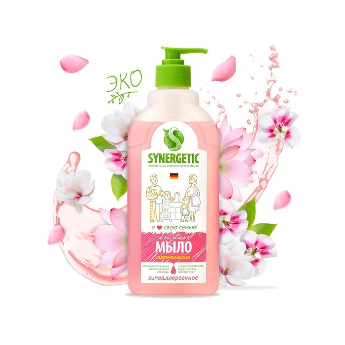 Жидкое мыло Synergetic  Жидкое мыло Synergetic "Аромамагия", 500 мл