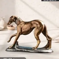 Фигура полистоун &laquo;Борзая&raquo;, под бронзу с серебром, 25&times;17 см