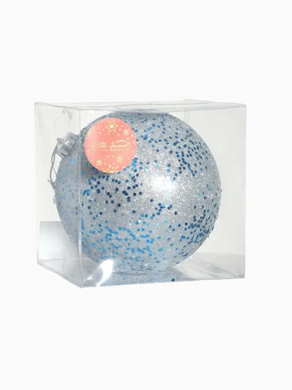 Ёлочный шар &laquo;Мега&raquo;, d=15 см, гигант, серебристо-голубой