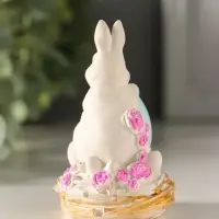 Статуэтка "Заяц с яйцом пасхальный"  8х4 см