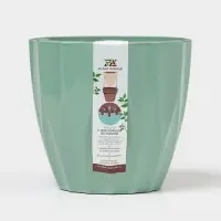 Кашпо для цветов со вставкой &laquo;Флюте&raquo;, 1.9 л, цвет нефрит