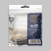 Гирлянда &laquo;Конский хвост&raquo; 10 нитей по 1 м, IP20, серебристая нить, 100 LED, 2 режима, от батареек АА&times;3, свечение мульти