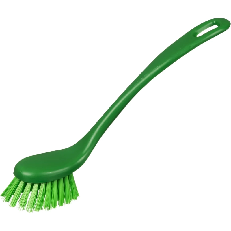 Щетка для мытья посуды FBK,удлинненная полужесткая 225х35мм зеленая 10466-5