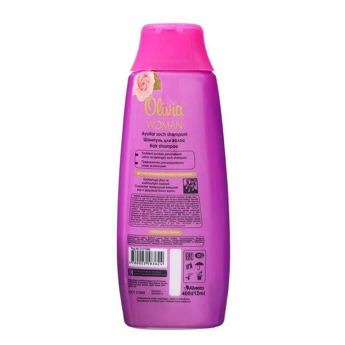 Шампунь для волос Olivia Man &  Woman  Шампунь для волос Olivia Man &  Woman "Сила и блеск", 400 мл