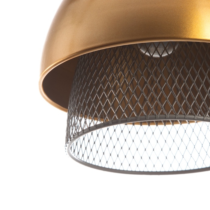 Светильник Светильник "Лакки" 1х40Вт Е27серо /золотой 18х18х35(135)см