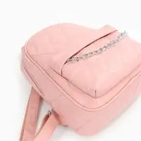 Рюкзак женский на молнии, с карманами, размер 24&times;12&times;30 см, розовый