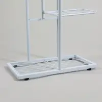 Подставка для цветов Greengo, 8 полок, 43&times;22&times;141 см, напольная, металл, белая